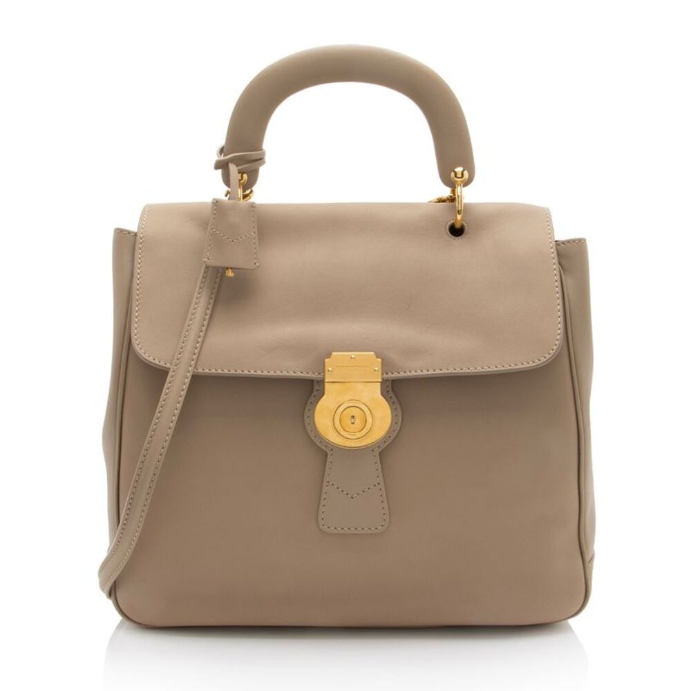 Burberry Trench Leather DK88 Large Top Handle
